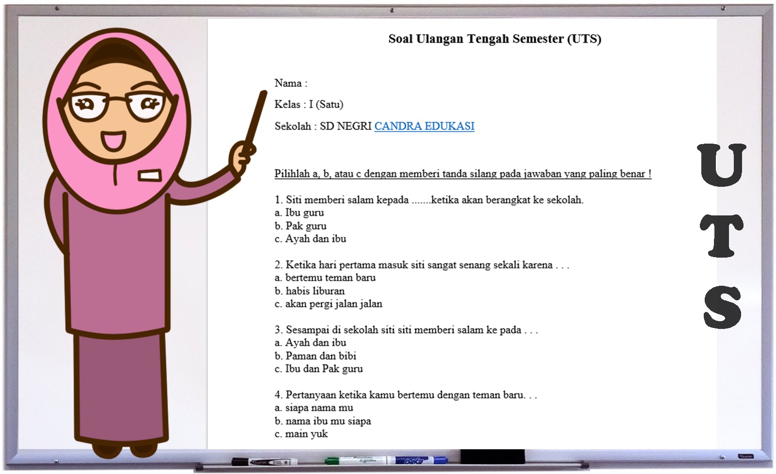 Detail Contoh Soal Uts Kelas 1 Sd Nomer 35