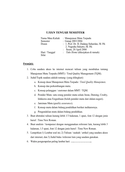 Detail Contoh Soal Uts Kuliah Nomer 32