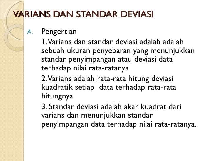 Detail Contoh Soal Varians Data Kelompok Nomer 50