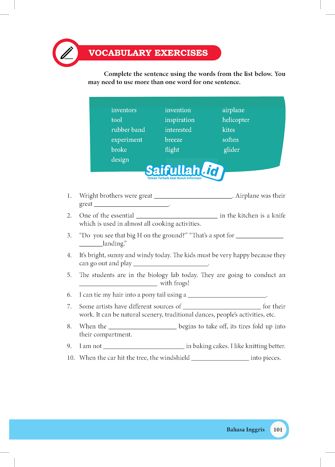 Detail Contoh Soal Vocabulary Nomer 16