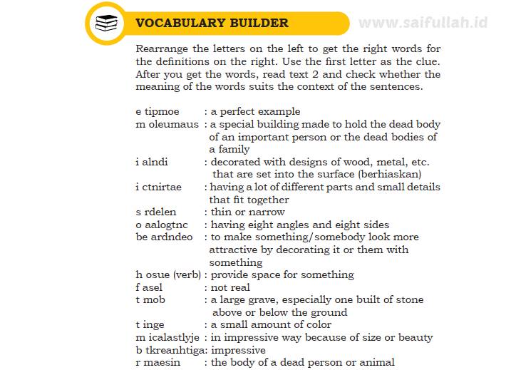 Detail Contoh Soal Vocabulary Nomer 20