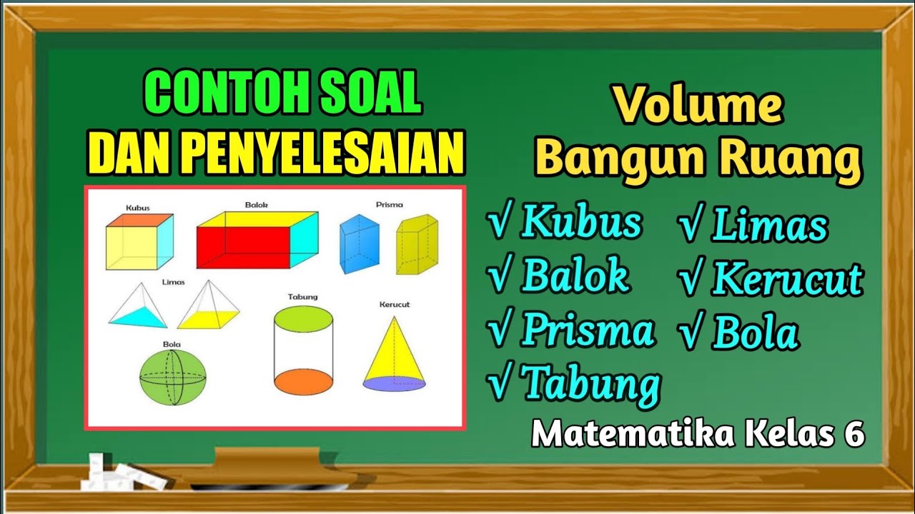 Detail Contoh Soal Volume Bangun Ruang Nomer 47