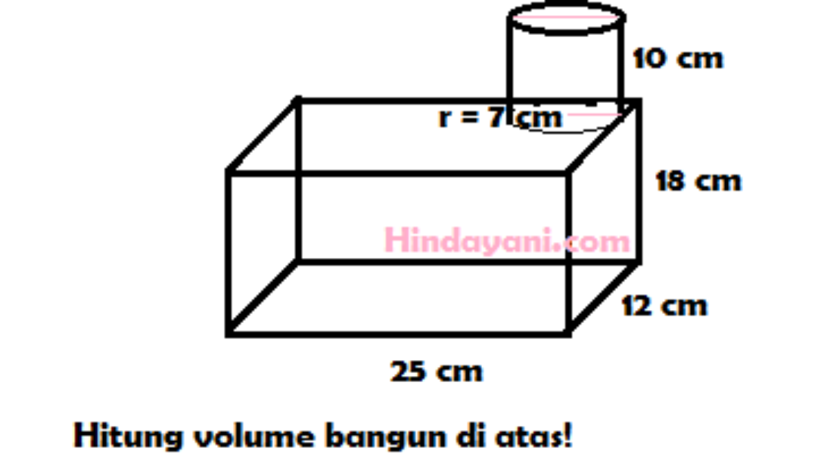 Detail Contoh Soal Volume Bangun Ruang Gabungan Nomer 13