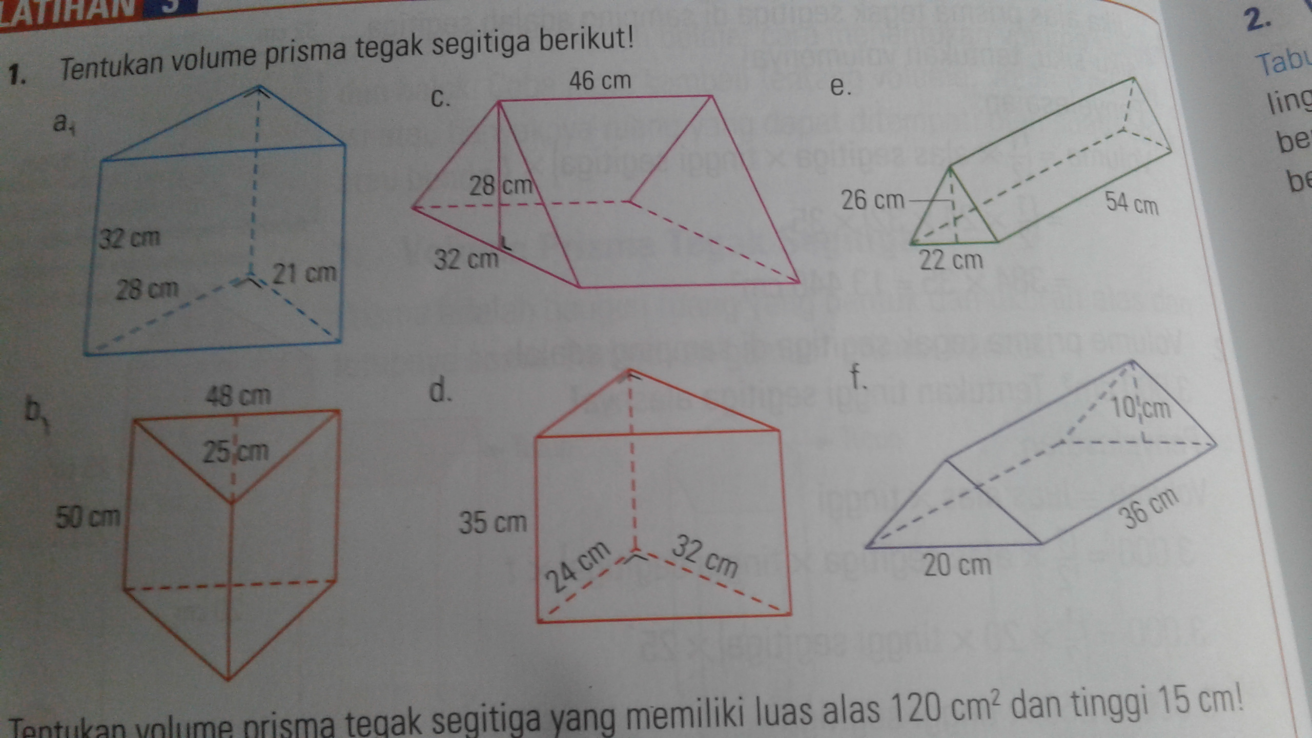 Detail Contoh Soal Volume Prisma Segitiga Kelas 6 Nomer 15