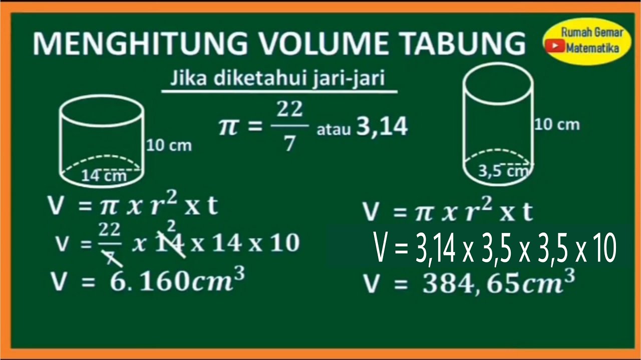 Detail Contoh Soal Volume Tabung Nomer 21