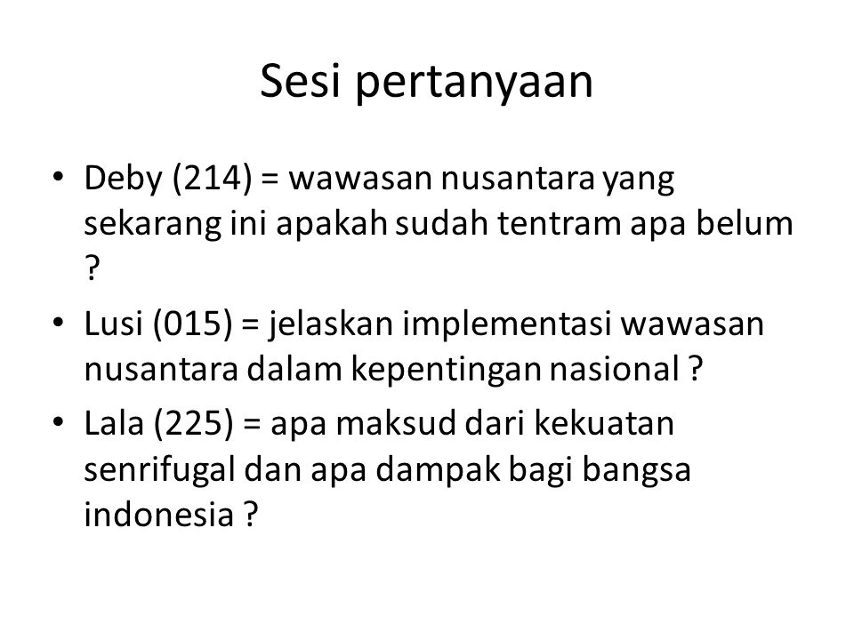 Detail Contoh Soal Wawasan Nusantara Nomer 28
