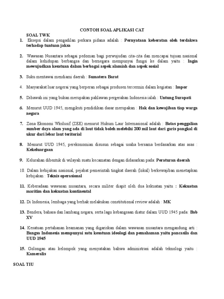 Detail Contoh Soal Wawasan Nusantara Nomer 30