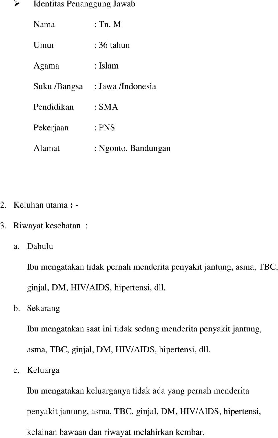 Detail Contoh Soap Kebidanan Nomer 40