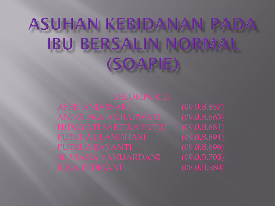 Detail Contoh Soap Persalinan Nomer 39