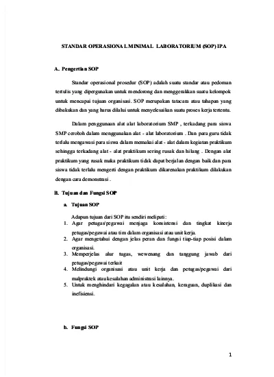 Download Contoh Sop Laboratorium Nomer 33