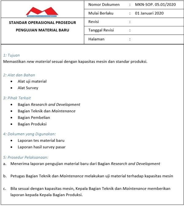 Detail Contoh Sop Produksi Nomer 30