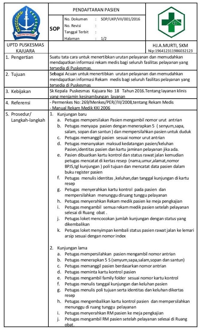 Detail Contoh Sop Rumah Sakit Nomer 38