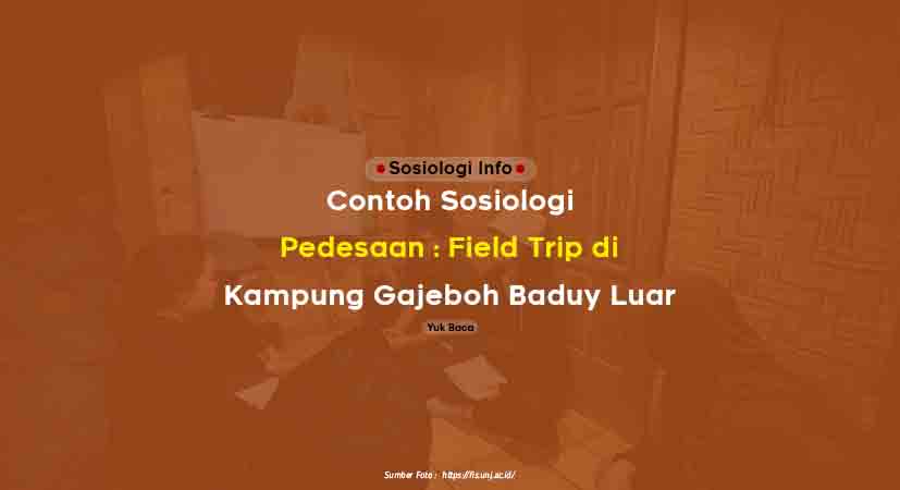 Detail Contoh Sosiologi Pedesaan Nomer 10