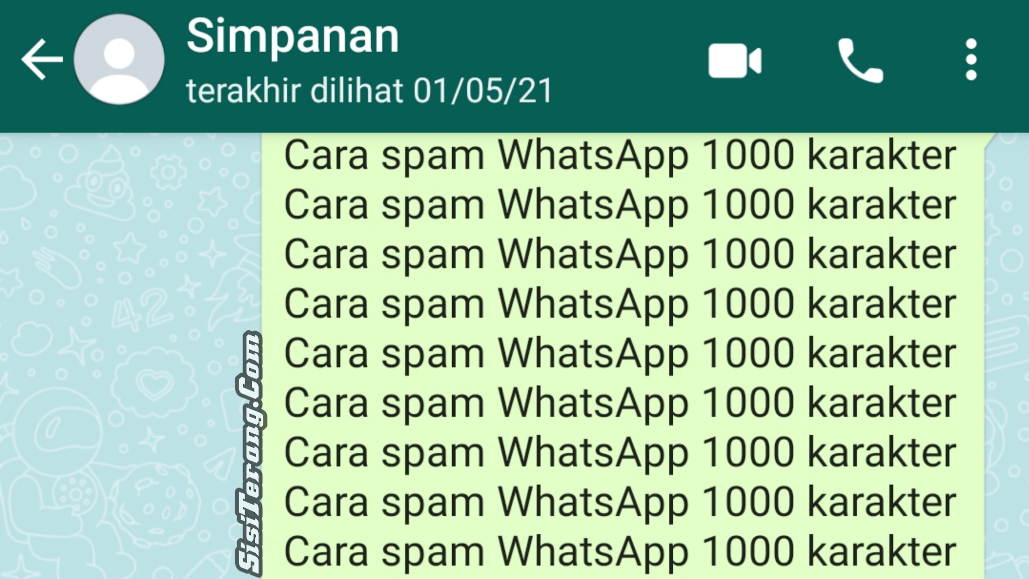 Detail Contoh Spam Chat Nomer 37