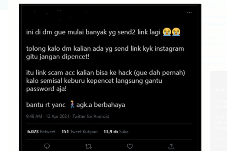 Detail Contoh Spam Di Instagram Nomer 40