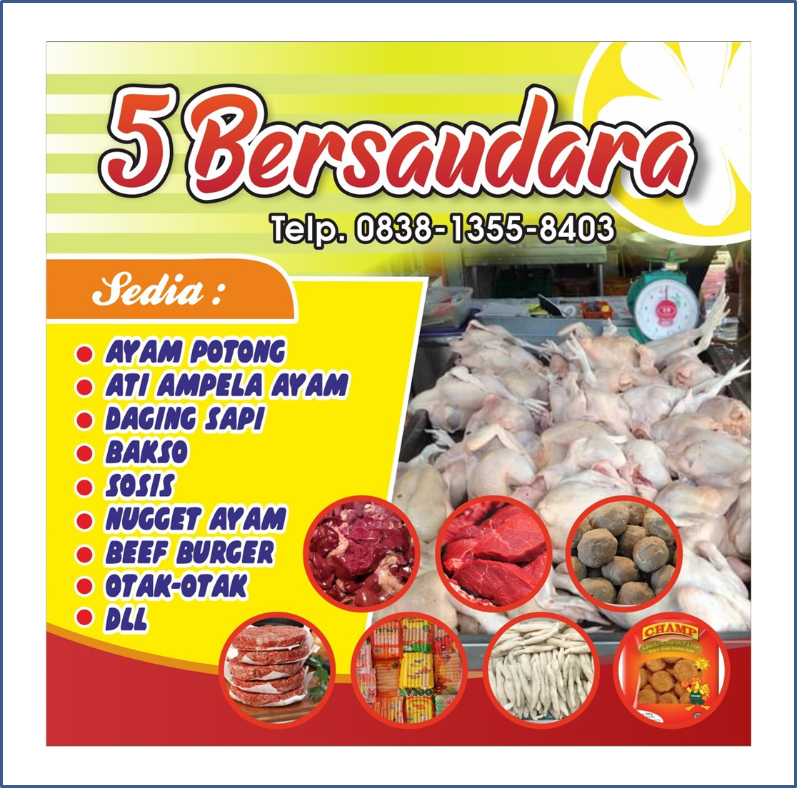 Detail Contoh Spanduk Ayam Potong Nomer 24