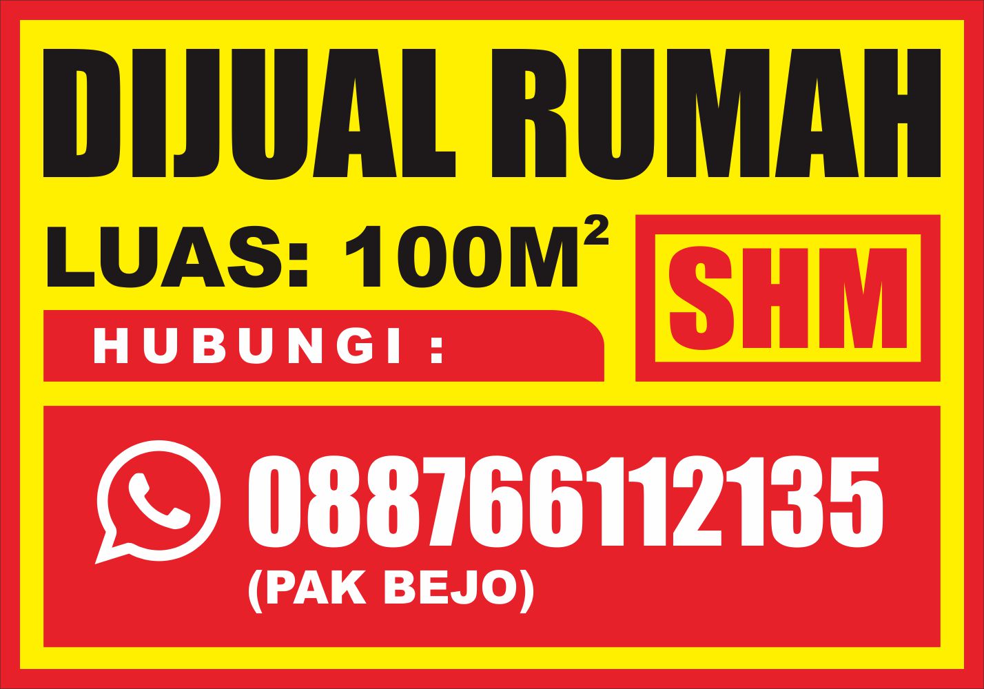 Detail Contoh Spanduk Banner Jual Rumah Nomer 16