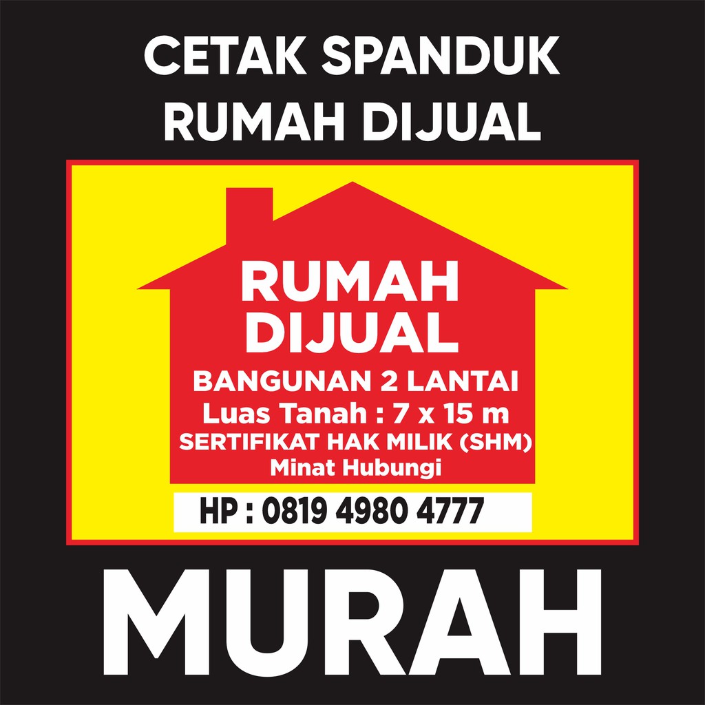 Detail Contoh Spanduk Banner Jual Rumah Nomer 28