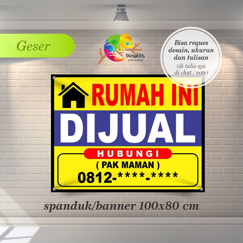 Detail Contoh Spanduk Banner Jual Rumah Nomer 47