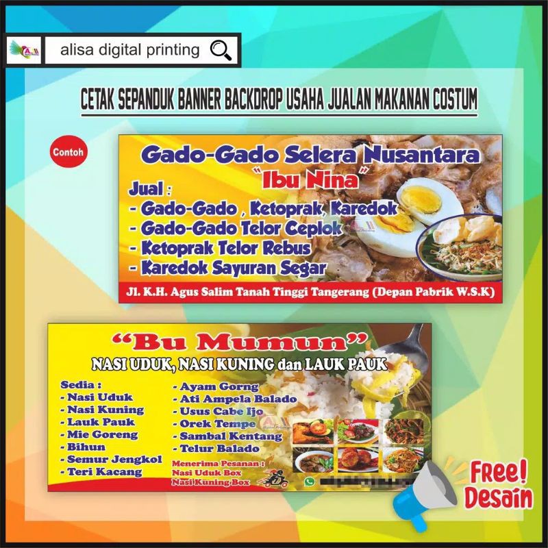 Detail Contoh Spanduk Jualan Makanan Nomer 4