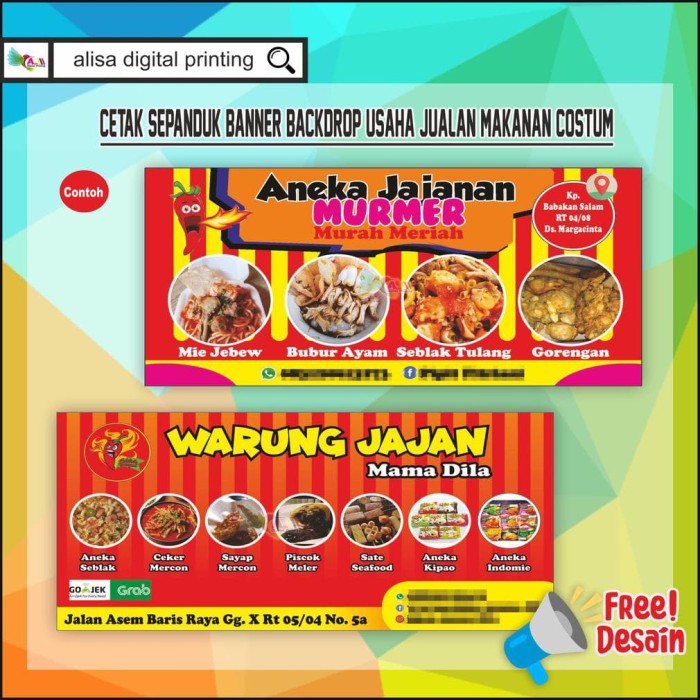 Detail Contoh Spanduk Jualan Makanan Nomer 5