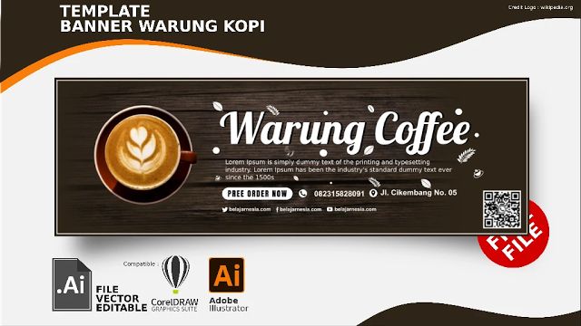 Detail Contoh Spanduk Kedai Kopi Nomer 6