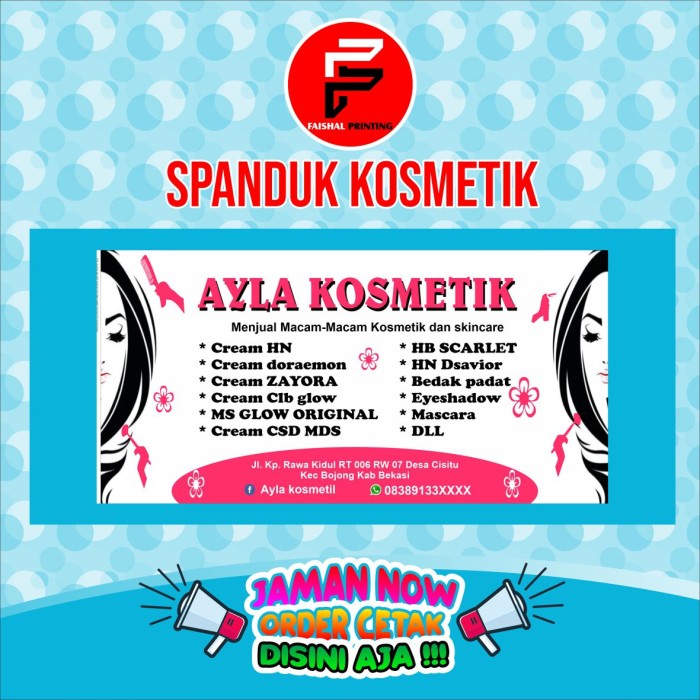 Detail Contoh Spanduk Kosmetik Nomer 5