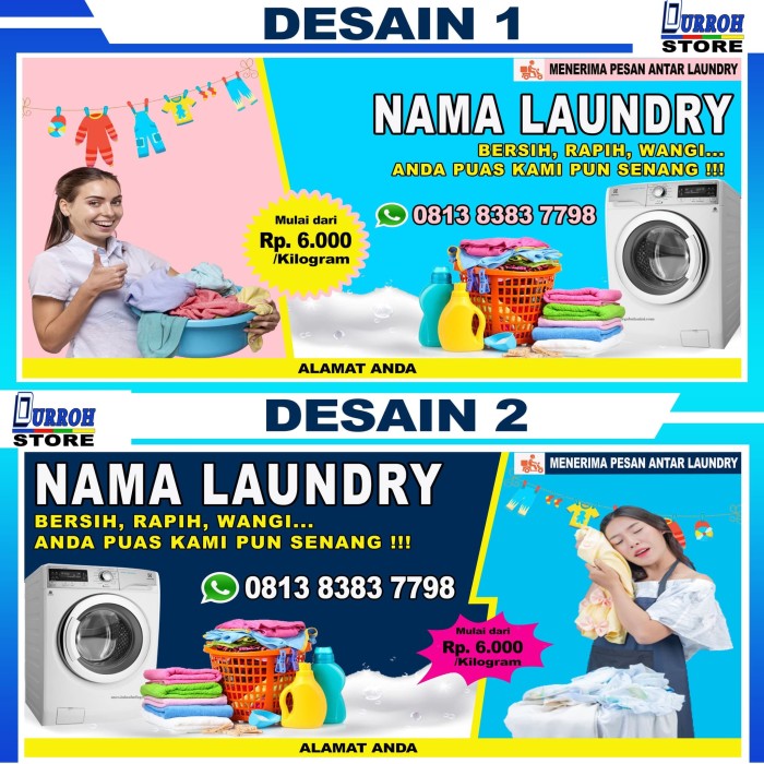 Detail Contoh Spanduk Laundry Nomer 13