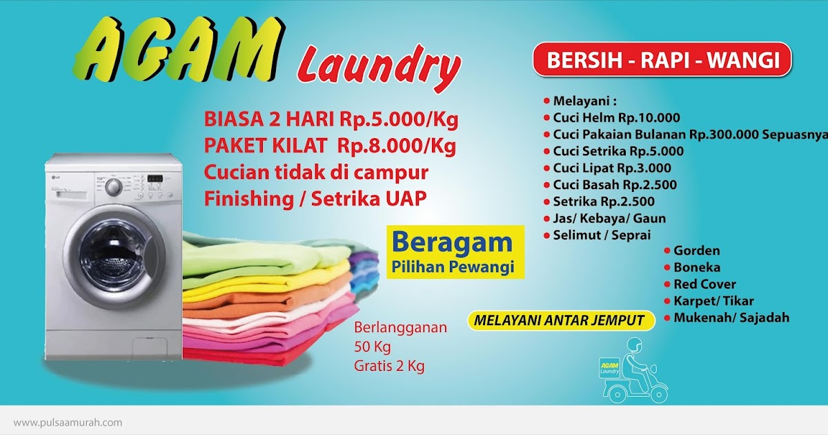 Detail Contoh Spanduk Laundry Nomer 25