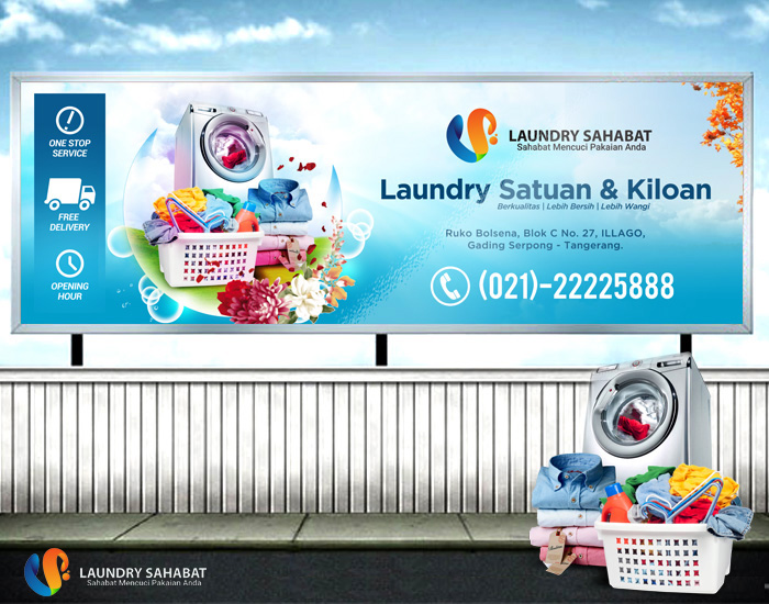 Detail Contoh Spanduk Laundry Simple Nomer 35