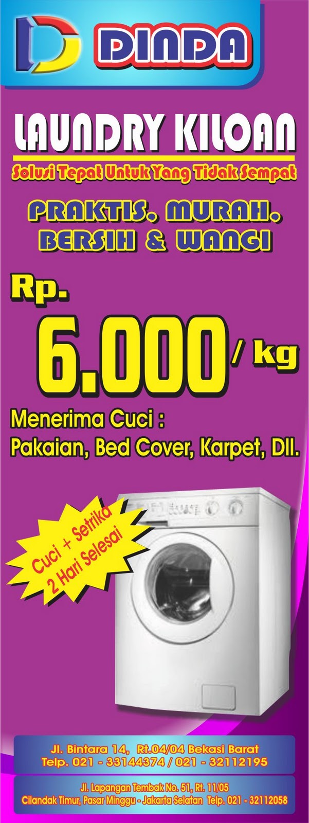 Detail Contoh Spanduk Laundry Simple Nomer 54