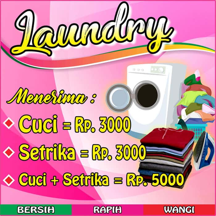 Detail Contoh Spanduk Laundry Unik Nomer 4