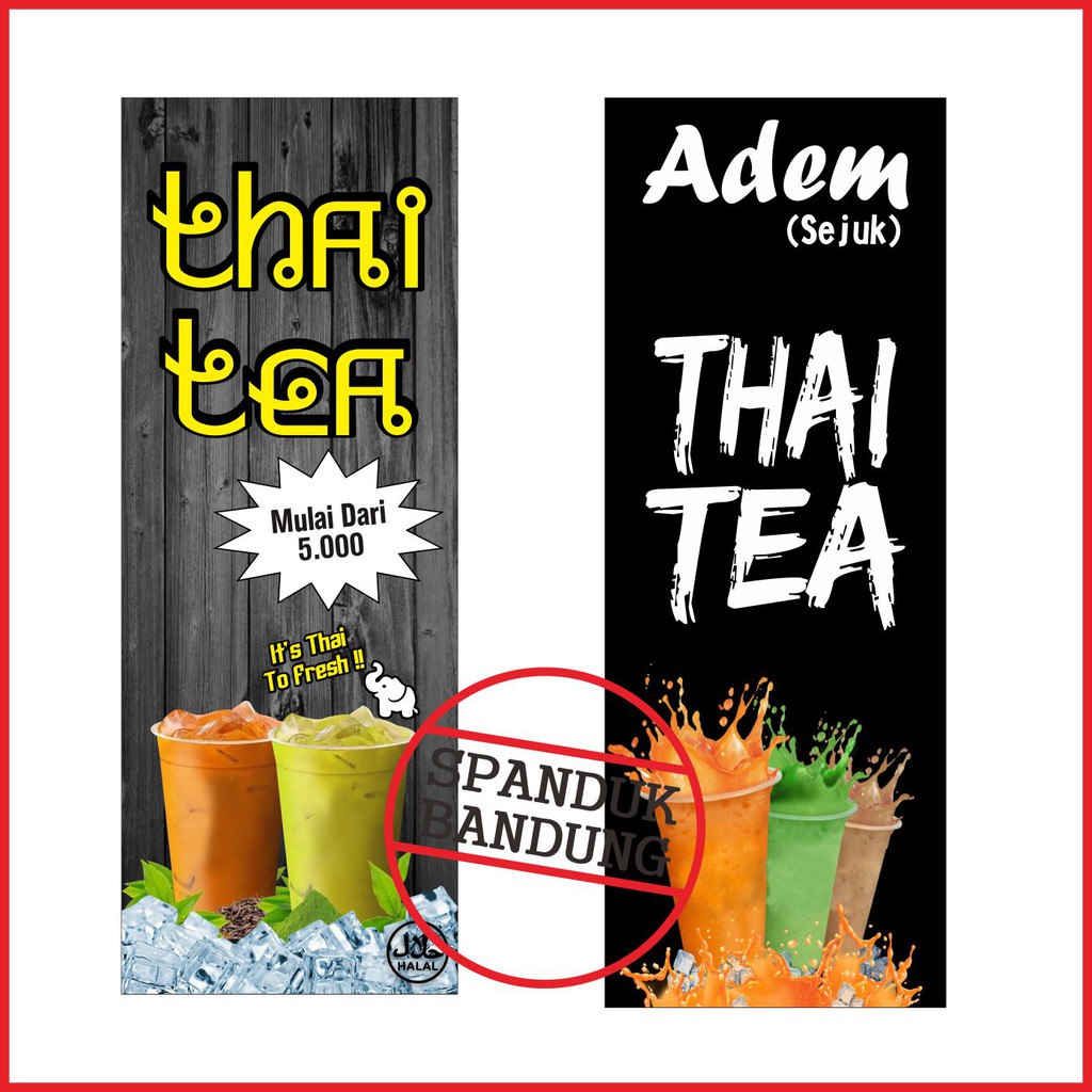 Detail Contoh Spanduk Minuman Thai Tea Nomer 2