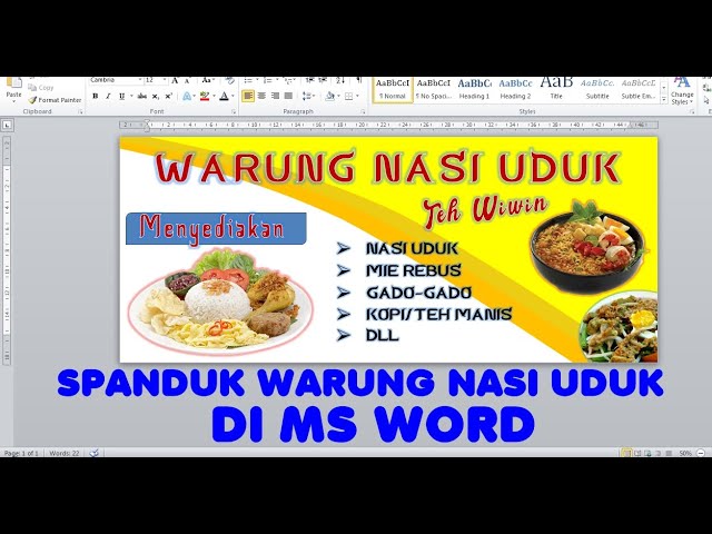 Detail Contoh Spanduk Nasi Kuning Nomer 29