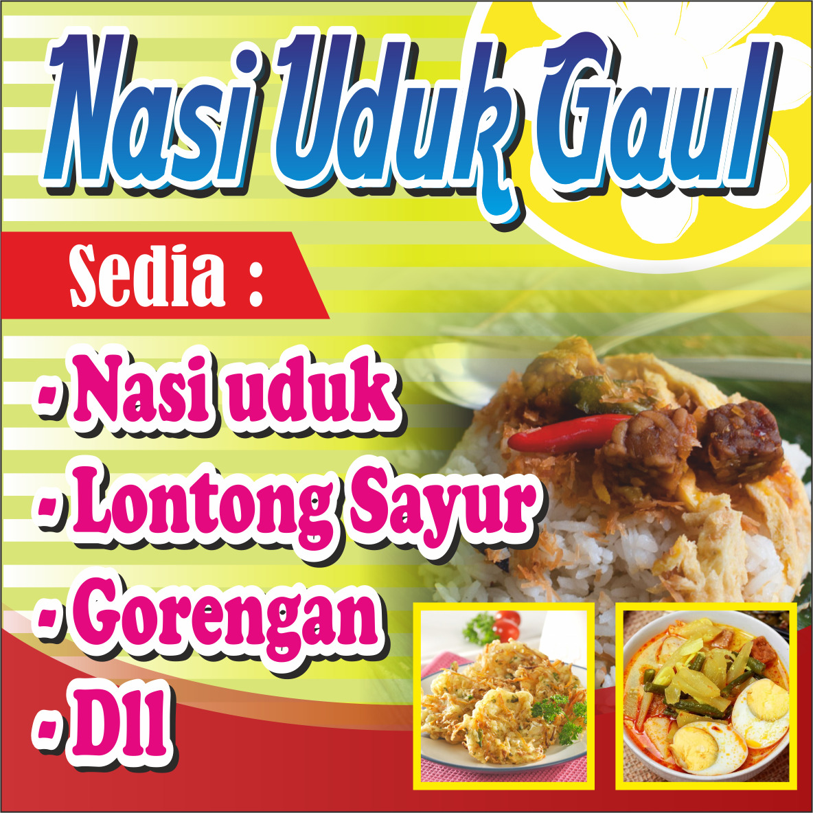 Detail Contoh Spanduk Nasi Kuning Nomer 49