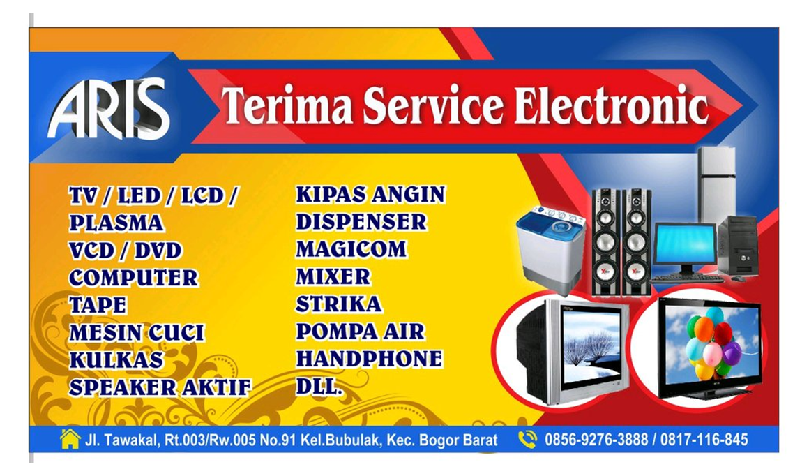 Detail Contoh Spanduk Service Elektronik Nomer 4