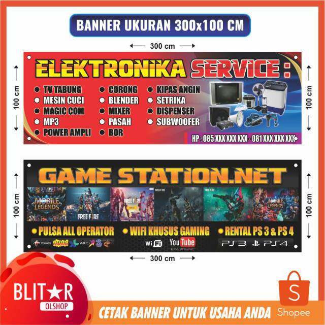 Detail Contoh Spanduk Servis Elektronik Nomer 11