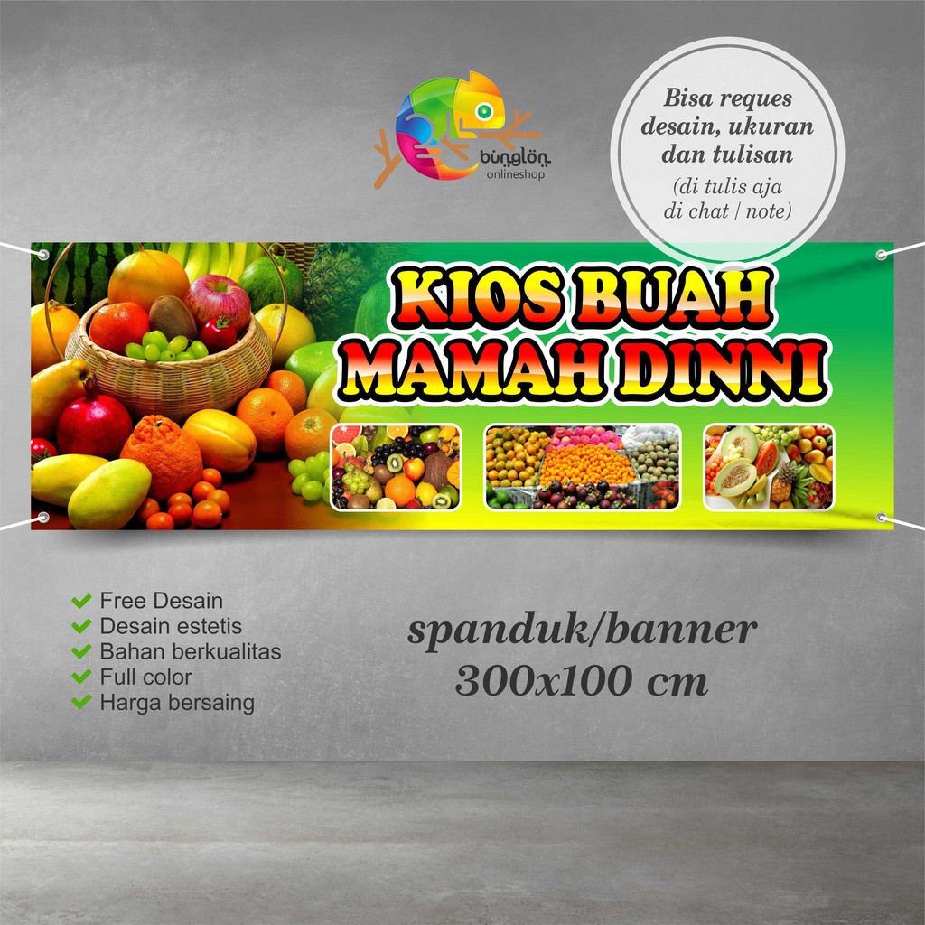 Contoh Spanduk Toko Buah - KibrisPDR