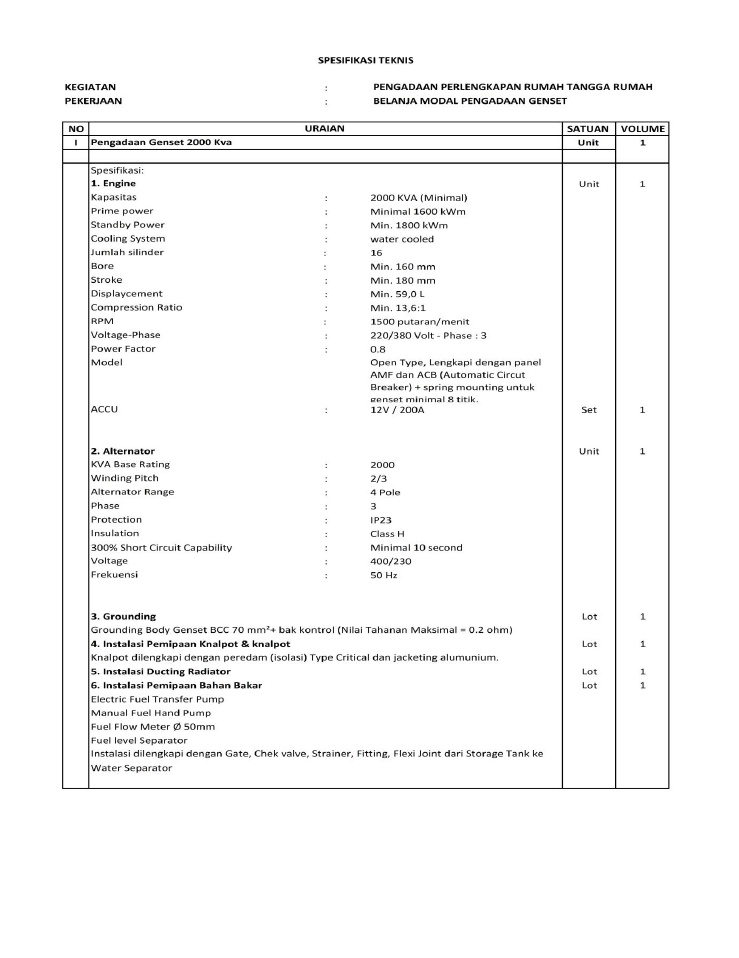 Detail Contoh Spesifikasi Barang Nomer 17