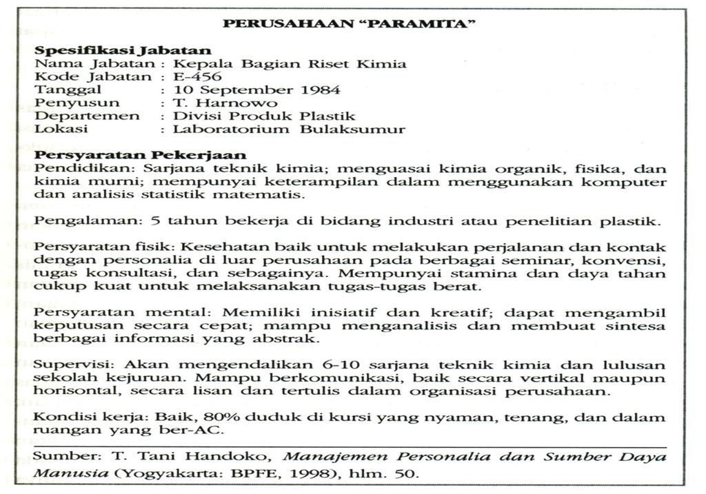 Detail Contoh Spesifikasi Pekerjaan Nomer 17