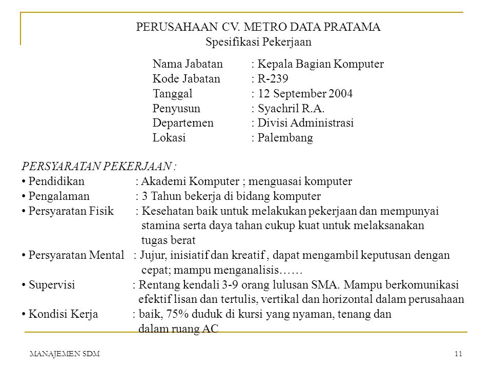 Detail Contoh Spesifikasi Pekerjaan Nomer 22