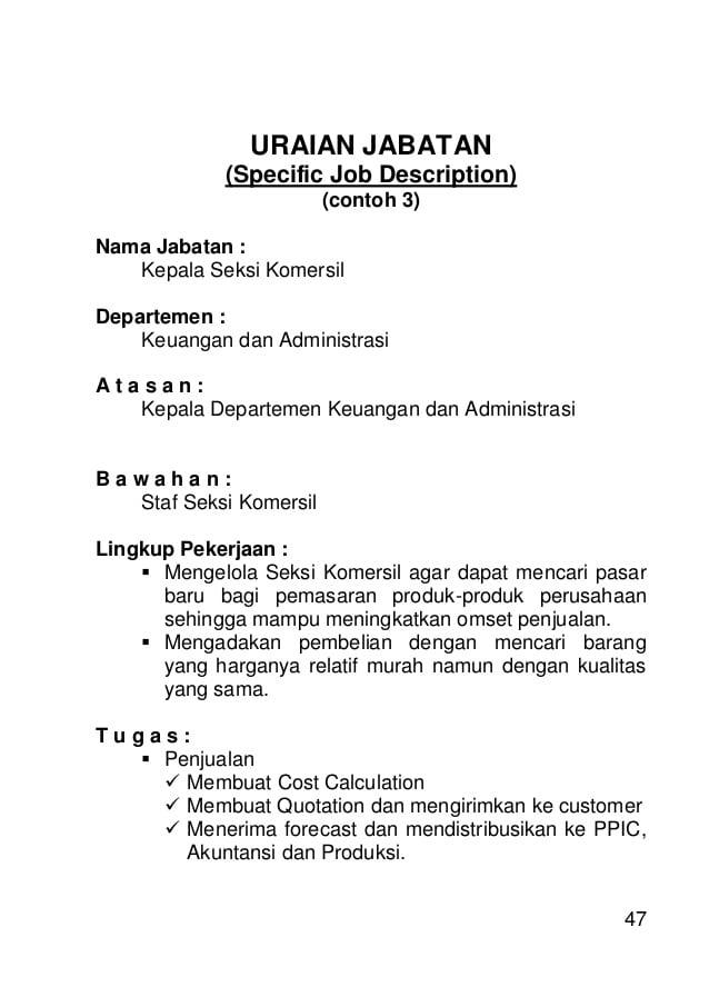 Detail Contoh Spesifikasi Pekerjaan Nomer 34