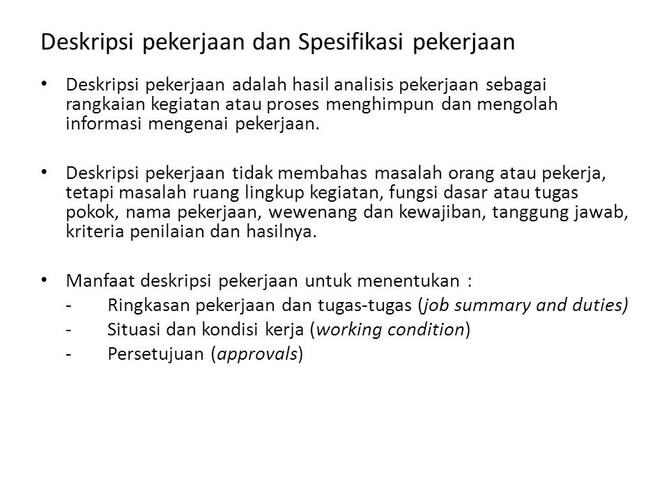 Detail Contoh Spesifikasi Pekerjaan Nomer 6