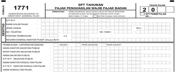 Detail Contoh Spt Tahunan Badan Lengkap Nomer 19