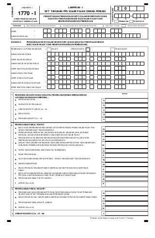 Detail Contoh Spt Tahunan Pribadi Nomer 40