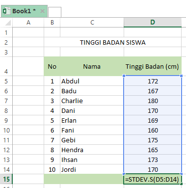 Detail Contoh Standar Deviasi Nomer 35