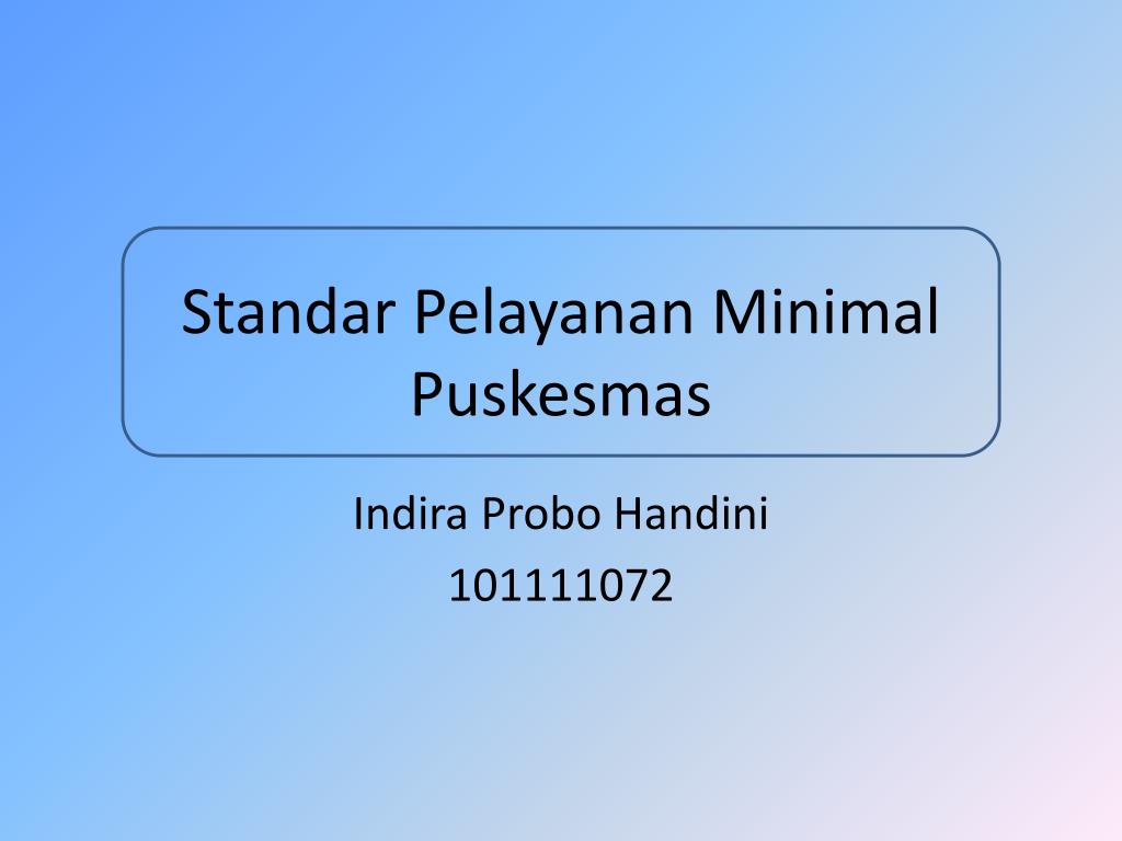 Detail Contoh Standar Pelayanan Minimal Nomer 39