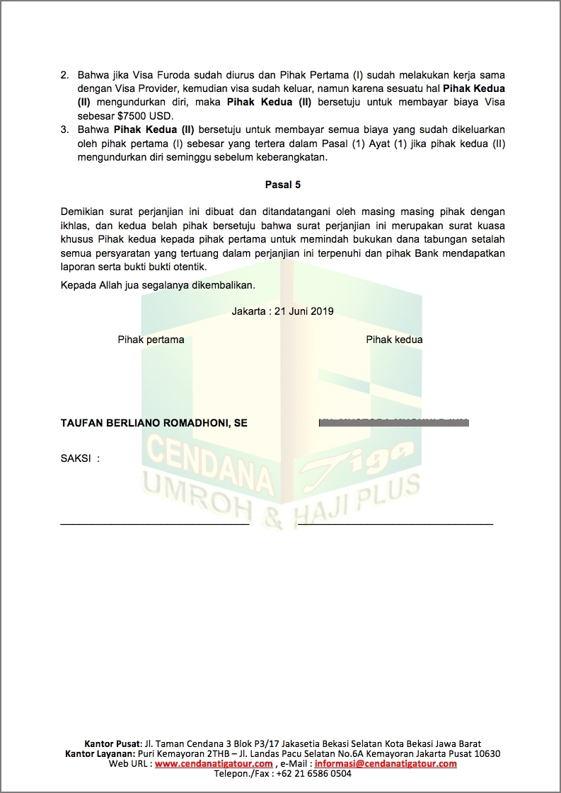 Detail Contoh Standing Instruction Nomer 17
