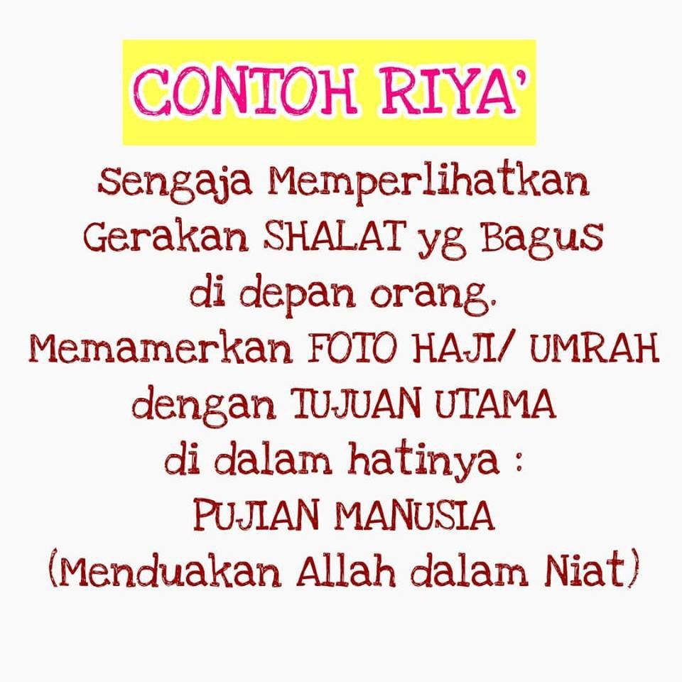 Detail Contoh Status Riya Nomer 3