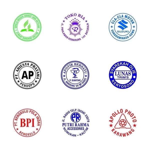 Detail Contoh Stempel Bulat Nomer 7